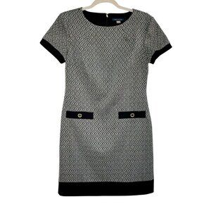 Tommy Hilfiger Black and White Midi Dress
